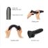 Strap-on-me L - Dubbele Laag Zuignap Dildo (Zwart)