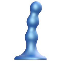   Strap-on-me - dildo met ballen en zuignap - siliconen - blauw - S