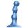 Strap-on-me - dildo met ballen en zuignap - siliconen - blauw - S