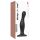 Strap-on-me Curvy M - golvend zuigdildo met zuignap (zwart)
