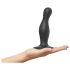 Strap-on-me Curvy M - golvend zuigdildo met zuignap (zwart)