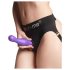 Strap-on-me Curvy S - golvend paarse dildo met zuignap