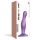 Strap-on-me Curvy M - golvend, zuignapdildo (paars)