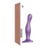 Strap-on-me Curvy M - golvend, zuignapdildo (paars)