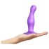 Strap-on-me Curvy M - golvend, zuignapdildo (paars)