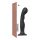 Strap-on-me P&G L - gebogen, hechtende dildo (zwart)