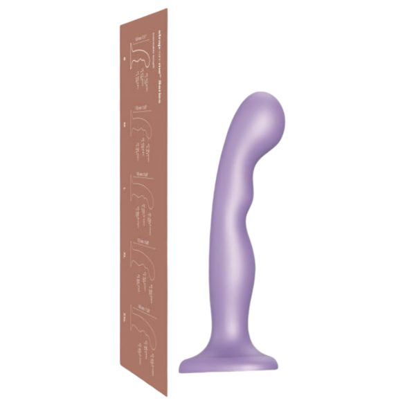 Strap-on-me P&G M gebogen paarse zuignap dildo