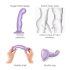 Strap-on-me P&G M gebogen paarse zuignap dildo
