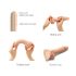 Strap-on-me S - Dubbele laag, zuignap dildo (natuurlijk)