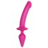 / Strap-on-me Switch Half-realistische XXL - 2-in-1 dildo (roze)