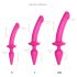 / Strap-on-me Switch Half-realistische XXL - 2-in-1 dildo (roze)