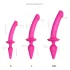Strap-on-me Switch Half-realistische XXL - 2-in-1 dildo (roze)