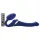 Strap-on-me S - opzetbare, luchthgolvende vibrator - (blauw)