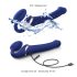 Strap-on-me S - draagbare luchtdruk vibrator - (blauw)