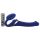 Strap-on-me M - opblaasbare vibrerende strap-on (blauw)