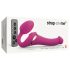 Strap-on-me - strap-on luchtdruk vibrator - klein - siliconen - roze