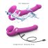 Strap-on-me S - Opzetbare luchtdruk vibrator (roze)