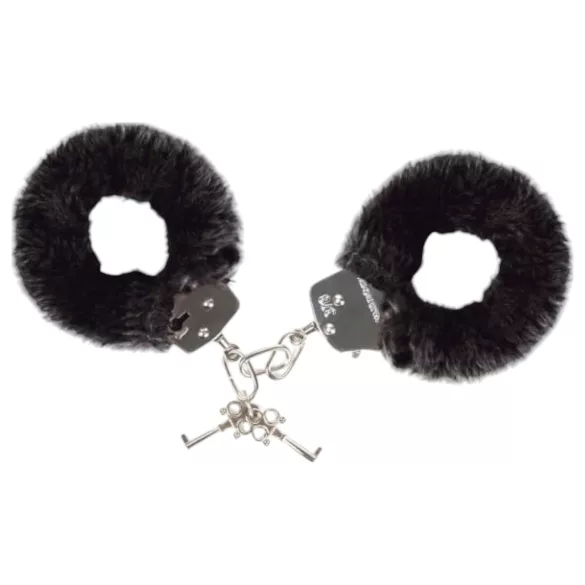 Love to Love - pluche handboeien - zwart