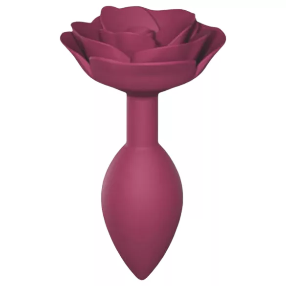 Love to Love Open Roses M - siliconen anaalplug (rood)