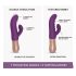 Love to Love Sassy Bunny - oplaadbare, stuwende vibrator (paars)