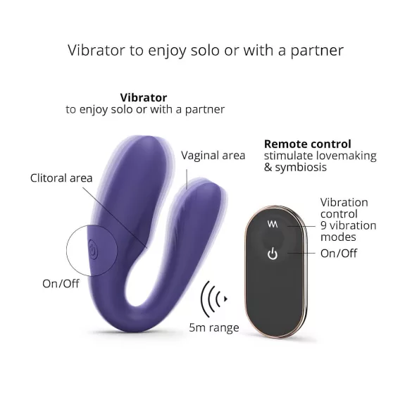 Love to Love Match up - vibrator voor koppels - oplaadbaar - afstandsbediening