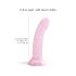 Dildolls Starlight - zuignap, sterren dildo (roze)