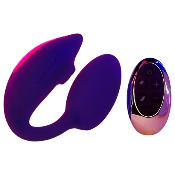 Love to Love Wonderlover - G-punt vibrator, clitorisstimulator (donkerpaars)