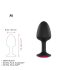 Dorcel Geisha Plug Ruby - Anale plug met roze steen (zwart)