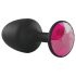 Dorcel Geisha Plug Ruby - Anale plug met roze steen (zwart)