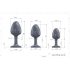Dorcel Geisha Plug XL - Zwarte anale plug met witte diamant steen
