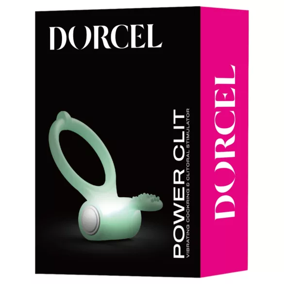 Dorcel - vibrerende penisring - glow in the dark - wit
