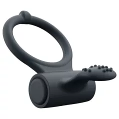   Dorcel Power Clit Plus - oplaadbare, vibrerende penisring (zwart)
