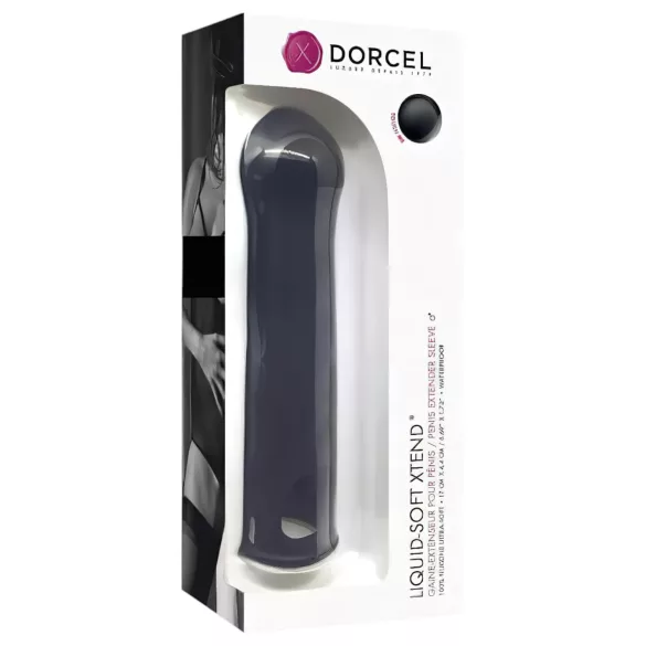 Dorcel Liquid-soft Xtend - penismantel (zwart)