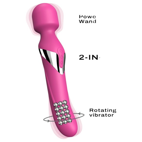 Dorcel - vibrator en massager - oplaadbaar 2-in-1 - roze