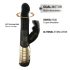Dorcel Baby Rabbit 2.0 - zwarte-gouden clitorisstimulator