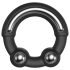 Dorcel Sterkere Ring - metalen penisring (zwart)