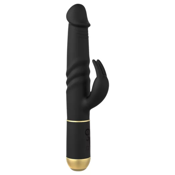 Dorcel - rabbit vibrator met stotende functie en clitorisstimulator - zwart