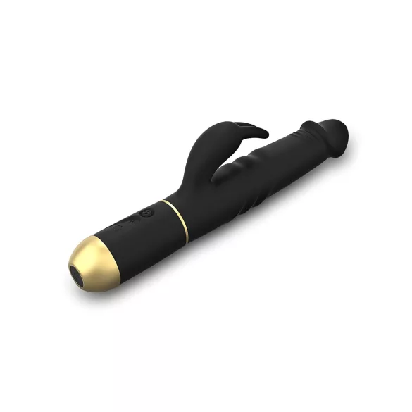 Dorcel - rabbit vibrator met stotende functie en clitorisstimulator - zwart