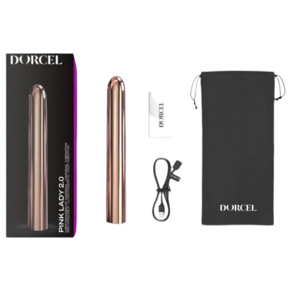 Dorcel Pink Lady 2.0 - oplaadbare staafvibrator (roze goud)