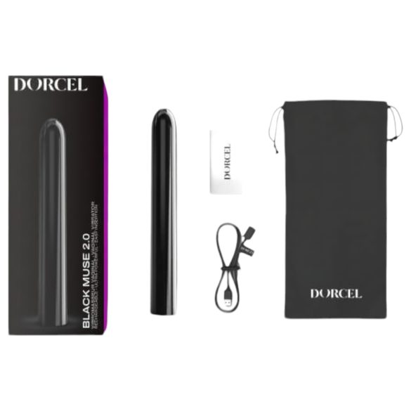 Dorcel Black Muse 2.0 - Oplaadbare staafvibrator (zwart)