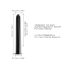 Dorcel Black Muse 2.0 - Oplaadbare staafvibrator (zwart)