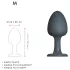 Dorcel Geisha Plug M - bolvormige anaal plug (zwart)
