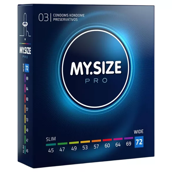 My.Size PRO - condoom met unieke maat - 72 mm (3 stuks)