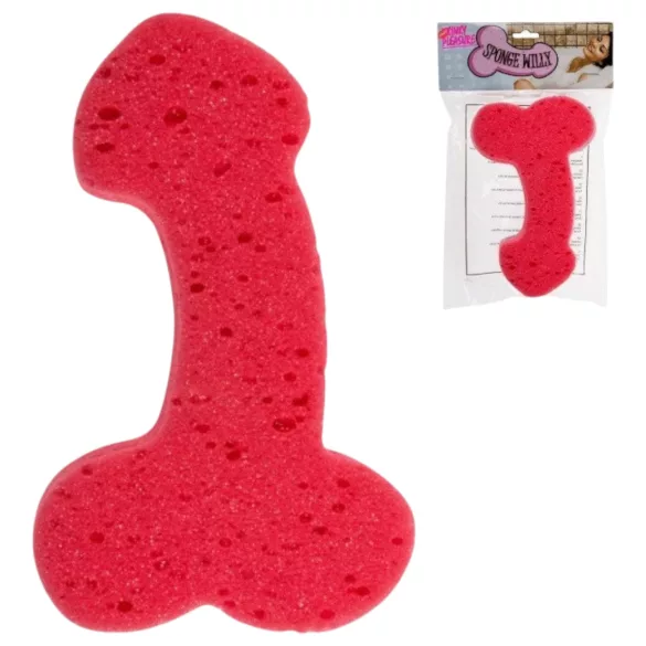 Penisvormige spons - erotisch schoonmaakaccessoire - verschillende kleuren
