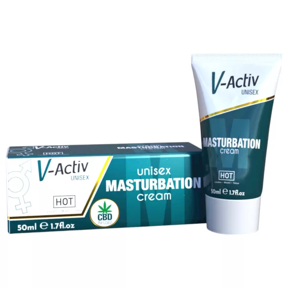 Hot V-Active - stimulerende unisex masturbatiecrème (50 ml)