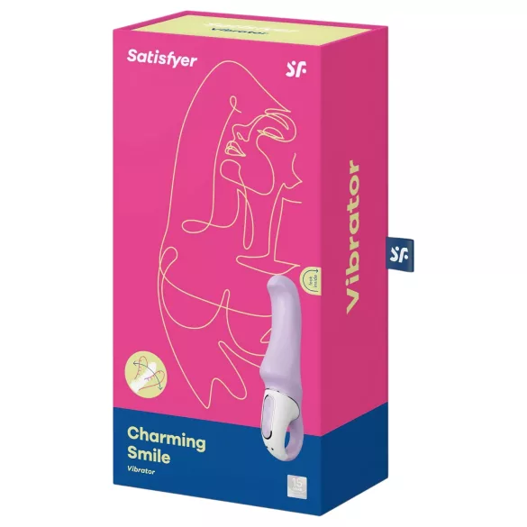 Satisfyer Charming Smile - g-spot vibrator - oplaadbaar, waterdicht - paars