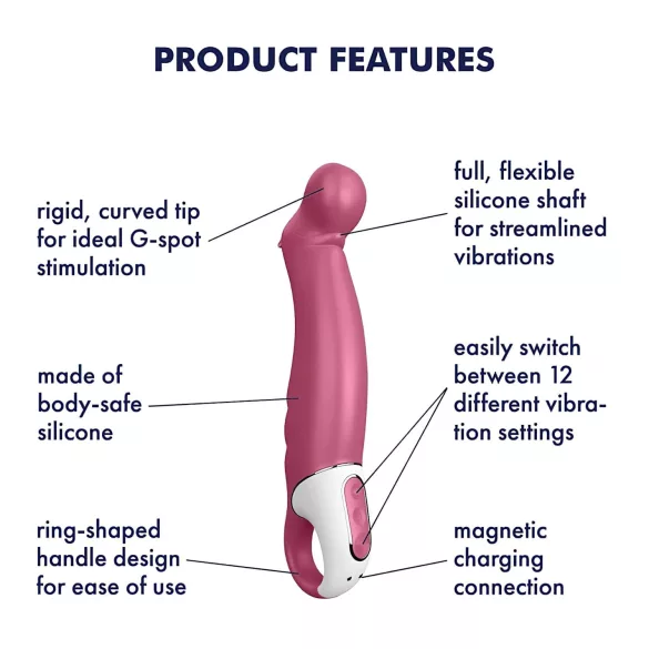 Satisfyer Petting Hippo - oplaadbare, waterdichte vibrator (roze)