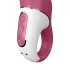 Satisfyer Petting Hippo - oplaadbare waterproof vibrator - siliconen roze