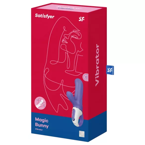Satisfyer Magic Bunny - waterdichte vibrator met clitorisstimulator (paars)