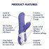 Satisfyer Magic Bunny - waterdichte clitorisvibrator (blauw)